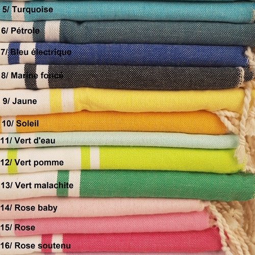 Fouta brodée, fouta, serviette de plage, fouta personnalisée, serviette de plage brodée, personnalisée