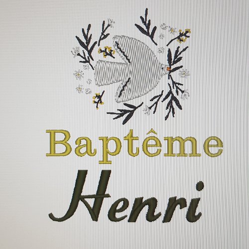 Etole de baptême pauline