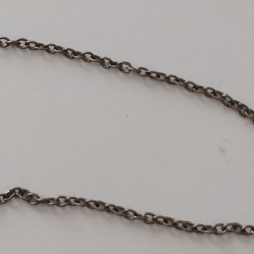 Chaine maille forçat ouvert bronze antique 3x2.5mm.