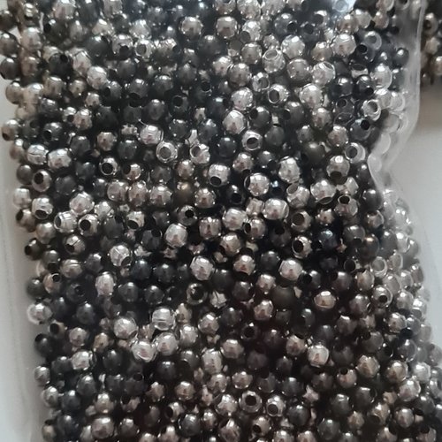 Sachet de perles à écraser coloris argentées