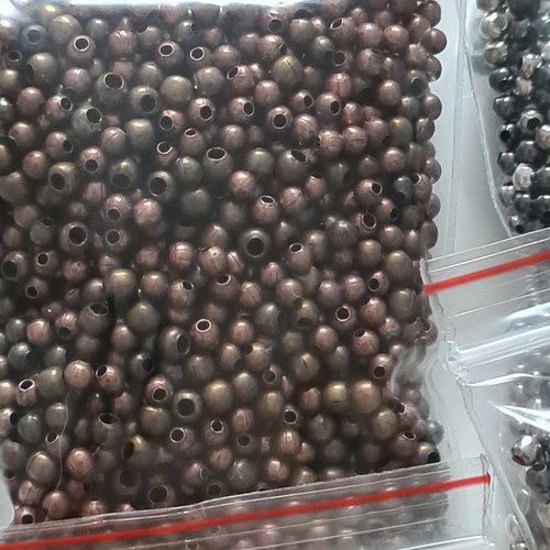 Sachet de perles à écraser coloris bronze-cuivre