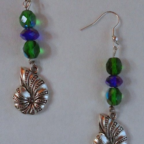 Boucles d'oreille coquillage