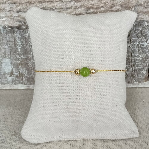 Péridot bracelet pierres femme, bracelet semi précieuse, bijoux pierres naturelles, acier inoxydable cadeau pour amie femme