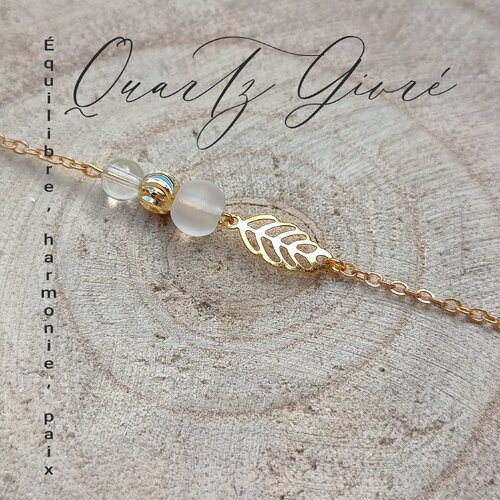 Bracelet quartz acier inoxydable pierres femme,bracelet cristal de roche précieuse, bijoux pierres naturelles, chaîne cadeau pour amie femme