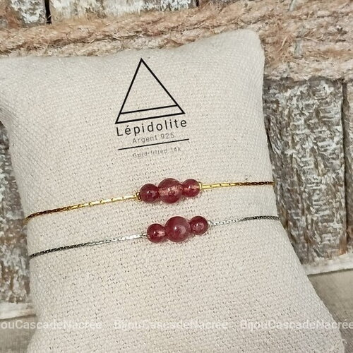 Lépidolite bracelet pierre femme, bracelet semi précieuse, bijoux pierres naturelles, cadeau pour amie femme