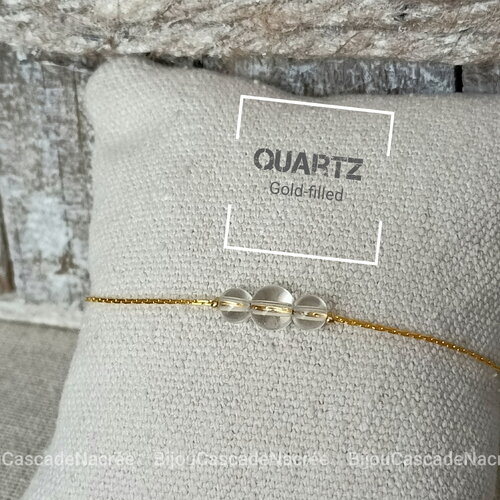 Bracelet quartz pierres femme,bracelet cristal de roche acier inox semi précieuse, bijoux pierres naturelles, chaîne cadeau pour amie femme