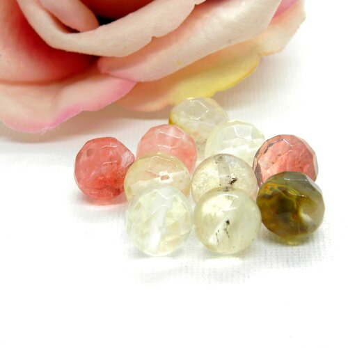 Perles rondes tourmaline, tourmaline pierre naturelle, gemmes véritable facettée, perle ronde, pierre ronde, pierre, tourmaline, perles,