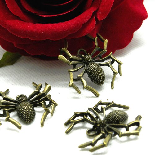 Pendentif araignée bronze, grosse araignée bronze, mygale bronze, araignée bronze, grosse araignée, pendentif araignée, araignée, mygale,