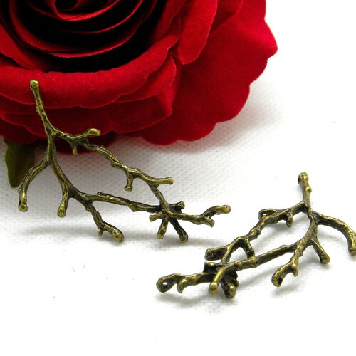 Connecteur branche feuille, connecteur branche bronze, connecteur feuille, connecteur bronze, connecteur antique, antique, connecteur,