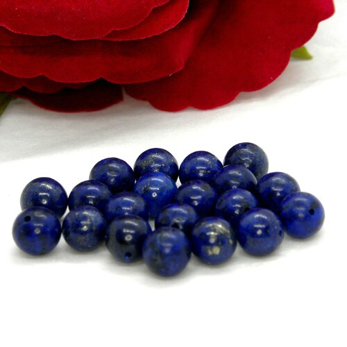 Perle ronde lapis-lazuli, lapis pierre naturelle, perle lapis lazuli, gemmes véritable, pierre ronde, pierre, lapis, lazuli, lapis, 8.5mm