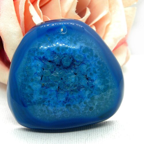 Cabochon agate poire, pierre agate poire, agate pierre naturelle, pierre véritable, agate bicolore, agate, gemme, cabochon, pierre naturelle