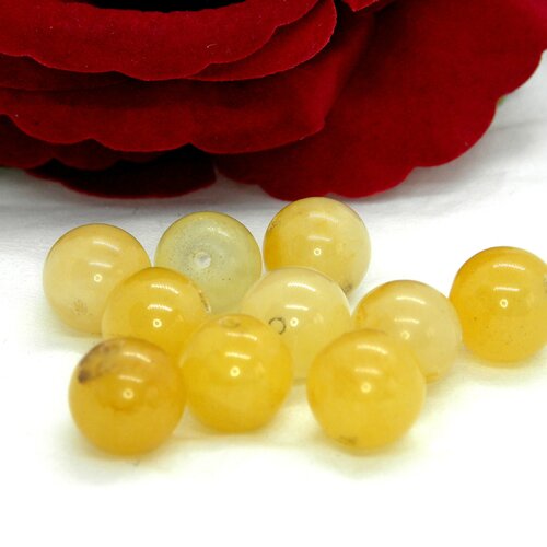 Perles quartz jaune, pierre quartz naturel, quartz pierre naturelle, gemmes véritable, perle boule, pierre ronde, pierre, quartz, 12mm