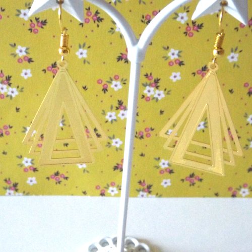 Boucles d'oreilles "triangle"