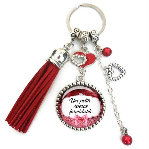 Porte-clés soeur-bijou de sac une petite soeur formidable- cadeau famille