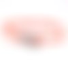 Bracelet wrap double tour en cordon orange- fait main en france- ajustable- pour femme ou homme