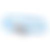 Bracelet wrap double tour en cordon bleu ciel- fait main en france- ajustable- pour femme ou homme