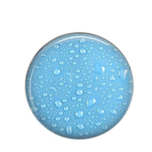 Cabochon résine rond, 25 mm gouttes d'eau 07