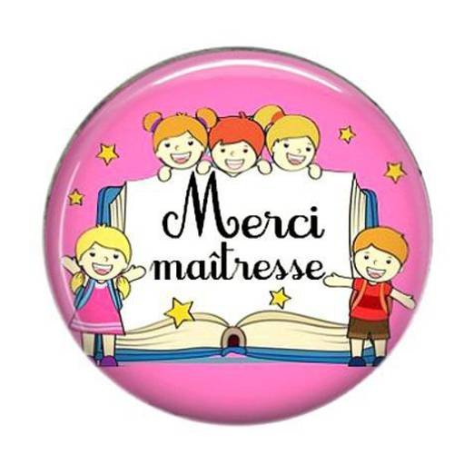 Cabochon résine maîtresse 25mm rond 42 