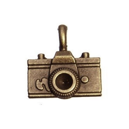 Breloque appareil photo bronze, vendu à l'unité (708) 