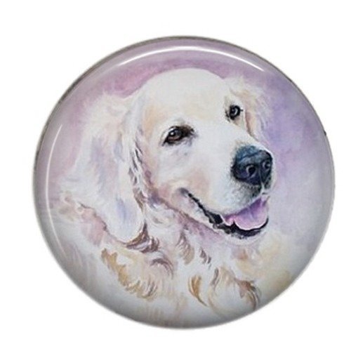 Cabochon rond résine 25mm chien 25