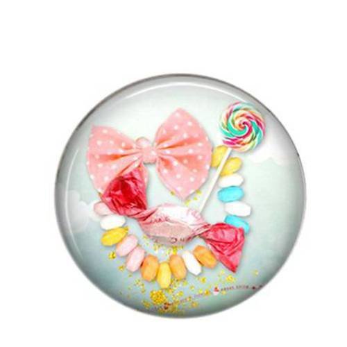 Cabochon à coller rond résine 25mm gourmandise 11 