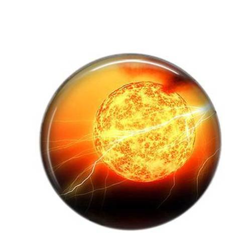 Cabochon rond résine 25mm espace 10 