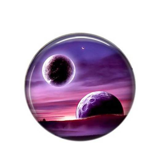 Cabochon rond résine 25mm espace 03 