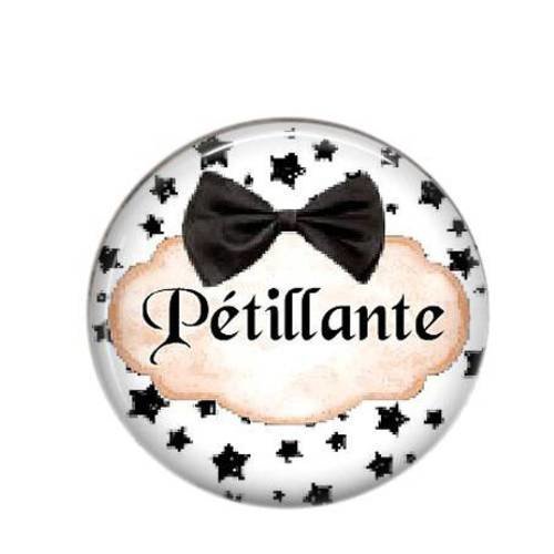 Cabochon rond résine 25mm belle qualité 07 - pétillante 