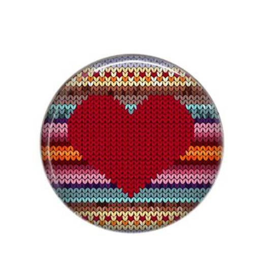 Cabochon rond résine 25mm love coeur 64 