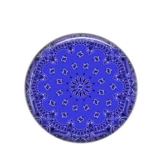 Cabochon rond résine 25mm bandana 14 