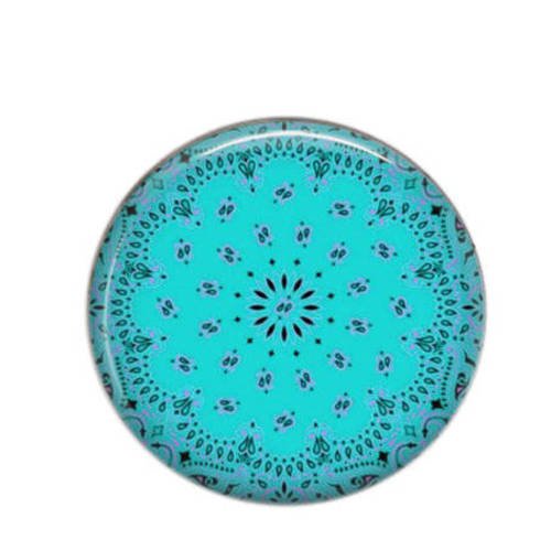 Cabochon rond résine 25mm bandana 12 