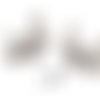 4 x breloque chien scottish terrier pendentif métal argenté brag-548 