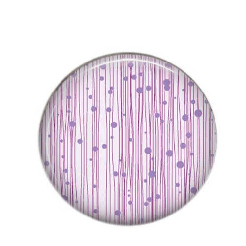 Cabochon résine 25mm rond violet parme 08 