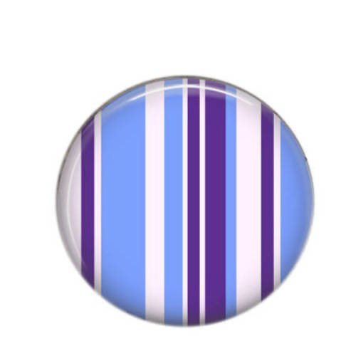 Cabochon rond résine 25mm bleu violet 11 