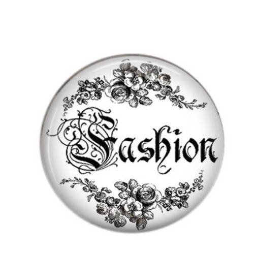 Cabochon rond résine 25mm couture 15 