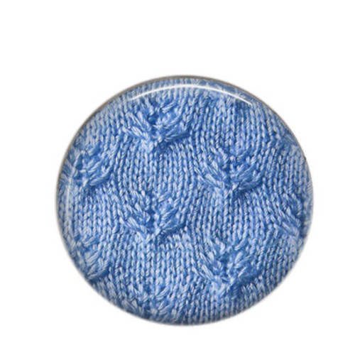 Cabochon rond résine 25mm  tricot laine 13 