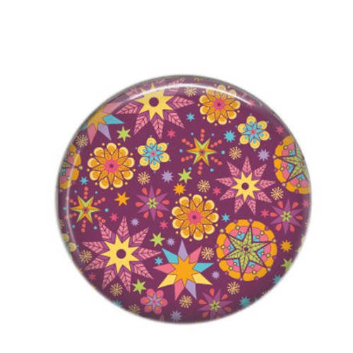 Cabochon rond résine 25mm  couleurs de noël 34 