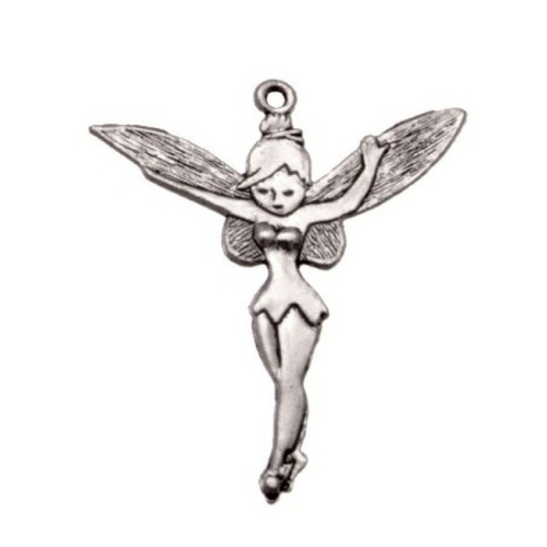 Breloque fée ange, métal argenté, vendu à l'unité (1010)