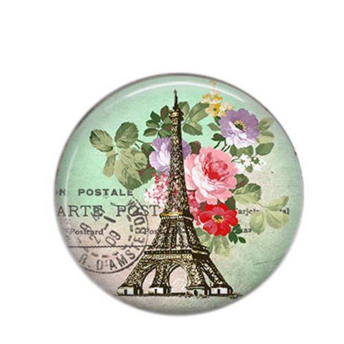 Cabochon rond résine 25mm  paris 21 