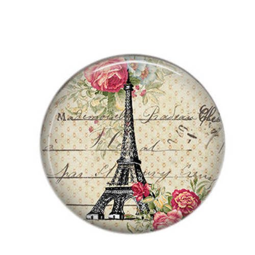 Cabochon rond résine 25mm  paris 14 