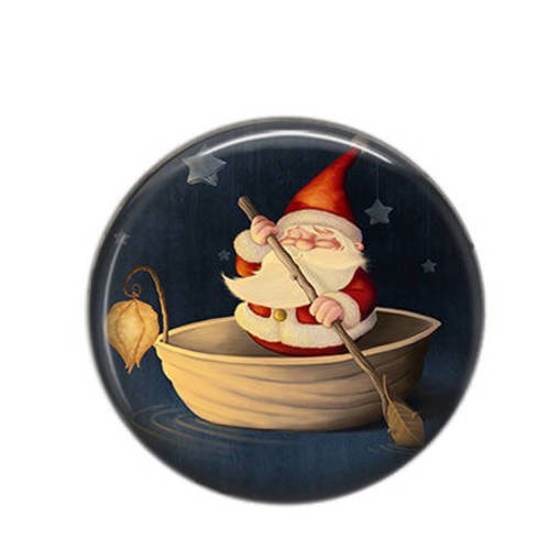 Cabochon rond résine 25mm noël magic christmas 07