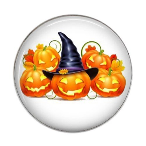 Cabochon rond résine 25mm halloween 14