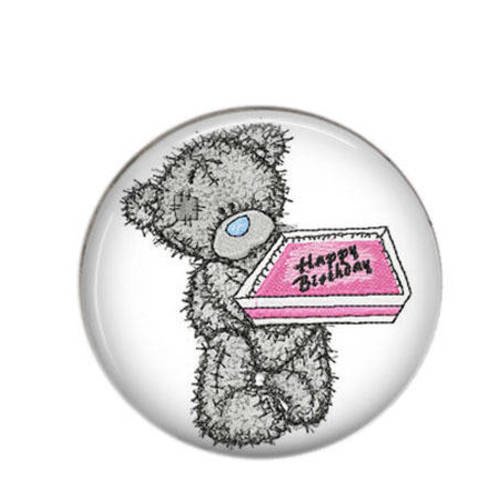 Cabochon rond résine 25mm teddy bear 10 