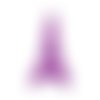 1 pendentif tour eiffel 41 mm résine violet 