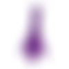 1 pendentif  tour eiffel métal coloré violet