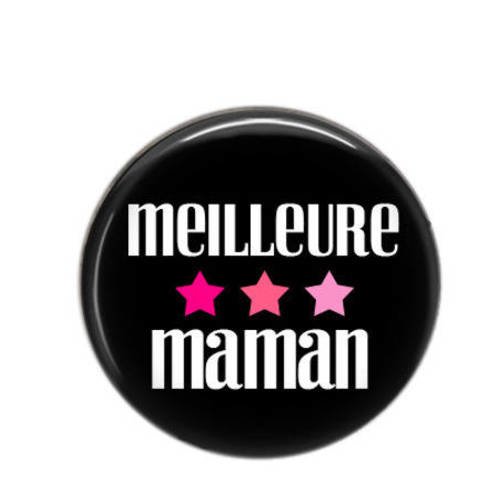 Cabochon rond résine 25mm maman 25 