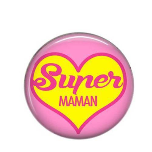 Cabochon rond résine 25mm maman 24 