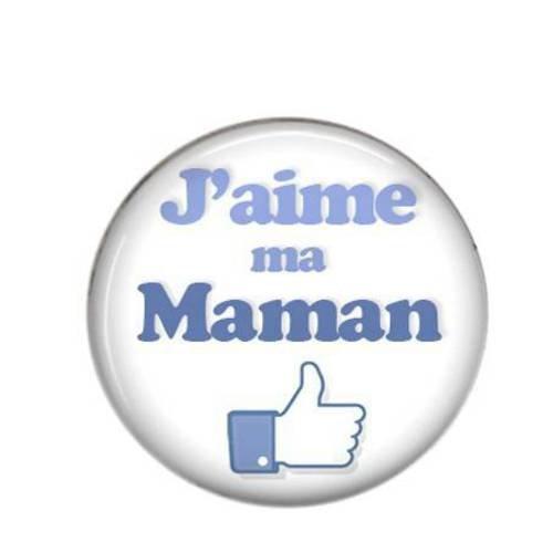Cabochon rond résine 25mm maman 23 
