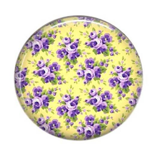 Cabochon résine rond 25mm fleur 31 