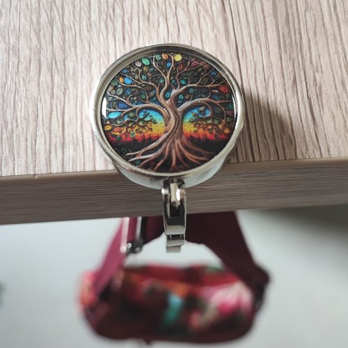 Accessoire sac, porte sac pliable, arbre de vie